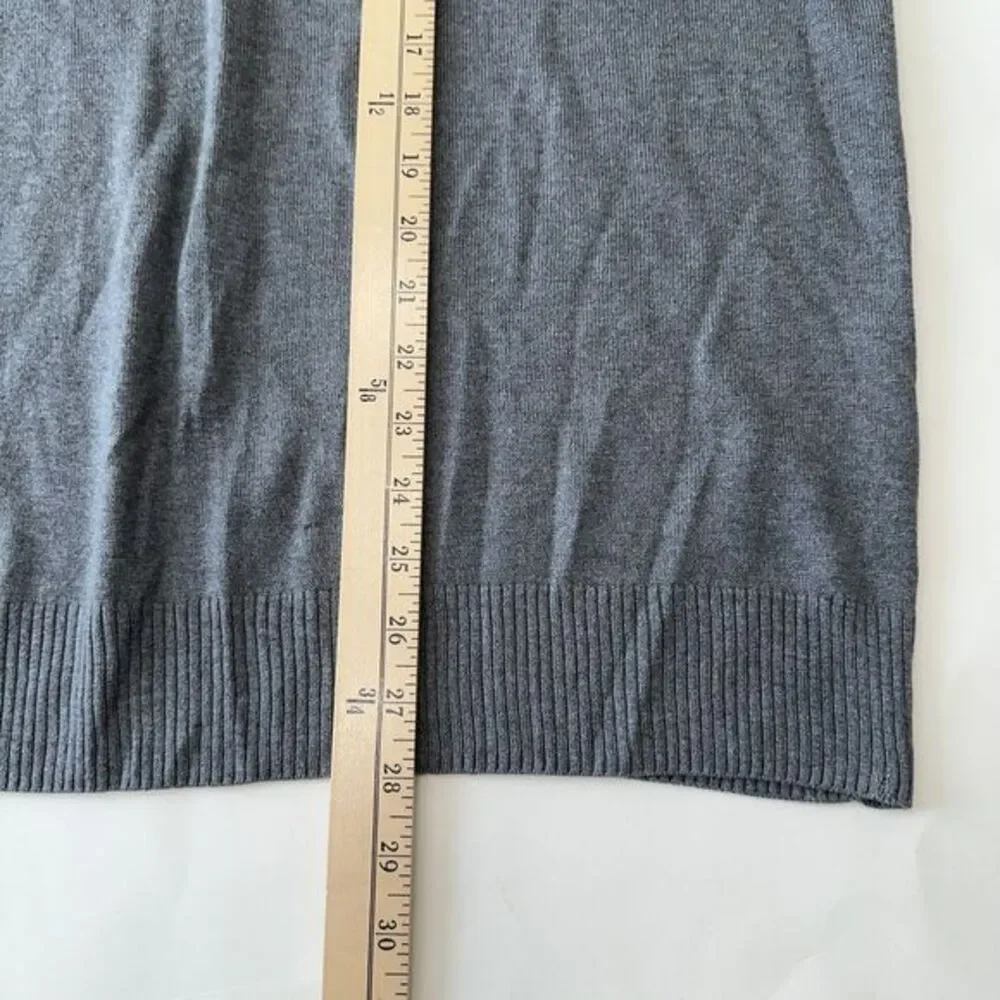 Banana Republic Silk Cashmere Quarter Zip‎ Mock Neck Sweater Pullover Mens XL